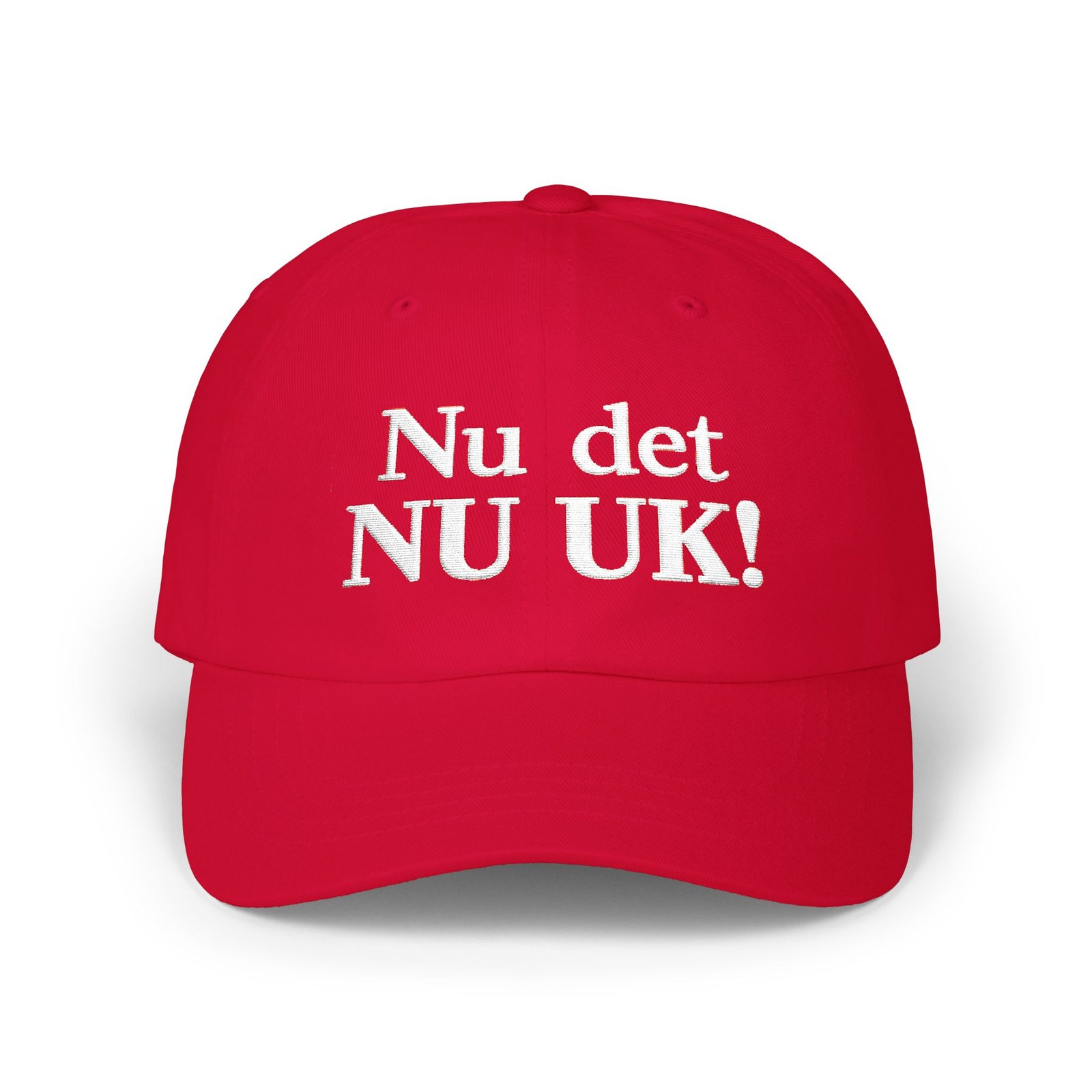 Front (1) Nu det NUUK! Hat | Funny Greenland Danish Pun Embroidered Dad Cap