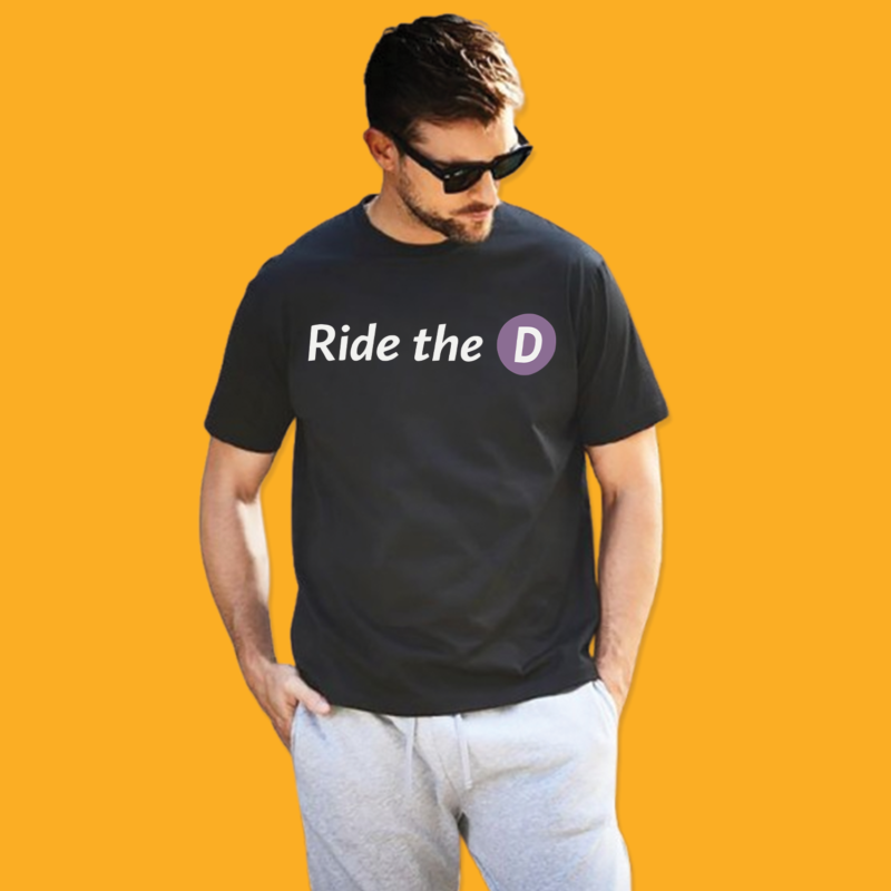 Los Angeles Metro Ride The D Mens Tee Shirt
