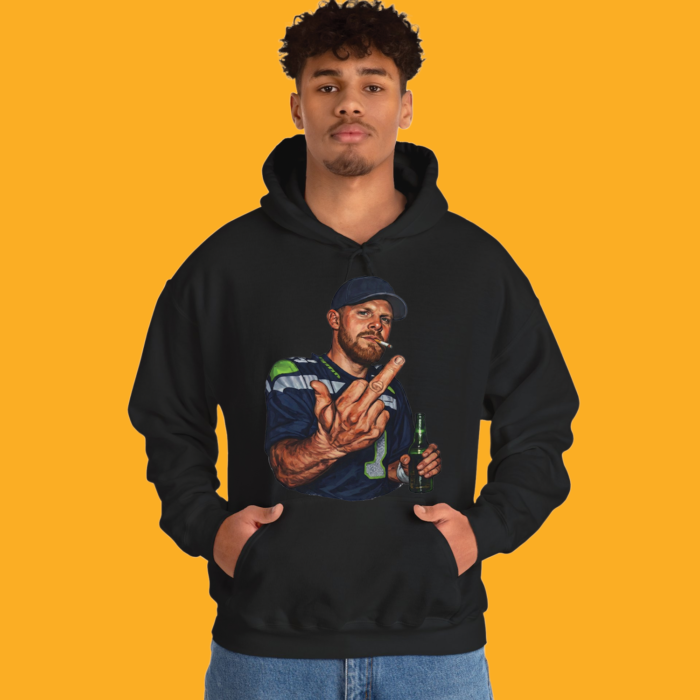 Sam Darnold Middle Finger Shirt - Ernest Jones Viral Seahawks Parade Tee - Image 4