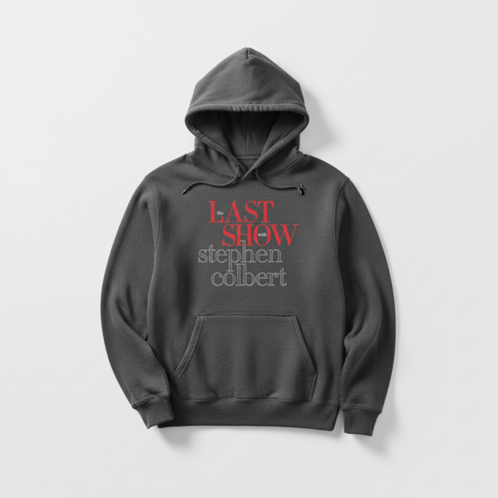 The last show with stephen colbert shirt-charcoal-unisex-hoodie-studio