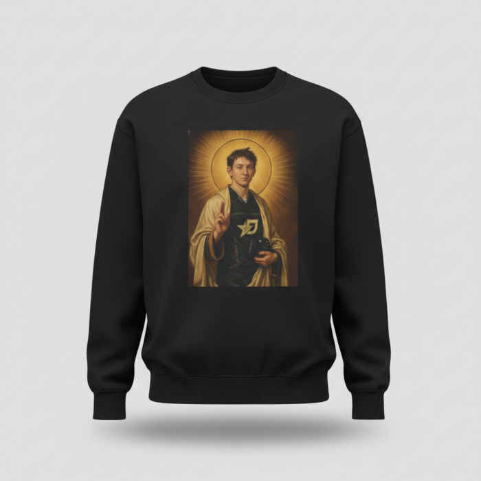 Saint Mercules Black Cotton Tee - True to Size USA Fit